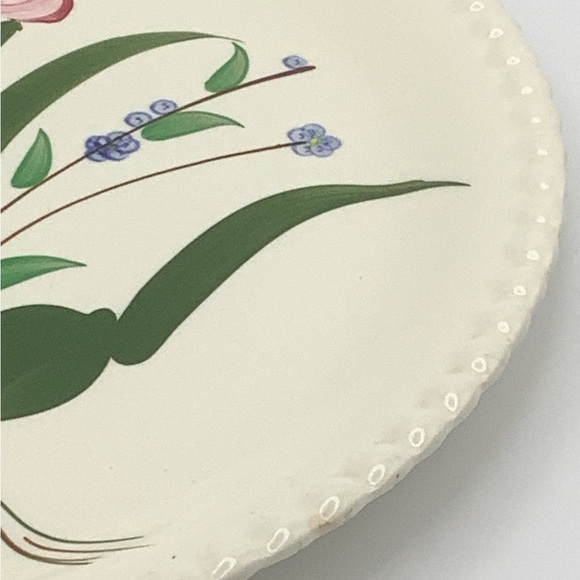 Southern Potteries Blue Ridge Hand Painted 12” Round Platter - Picture 8 of 14